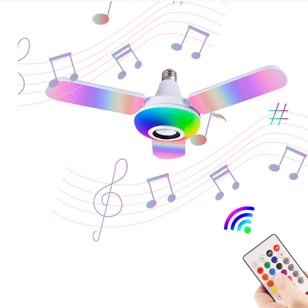 Voice Control Light Bulb - Lumière de musique Bluetooth RGB à