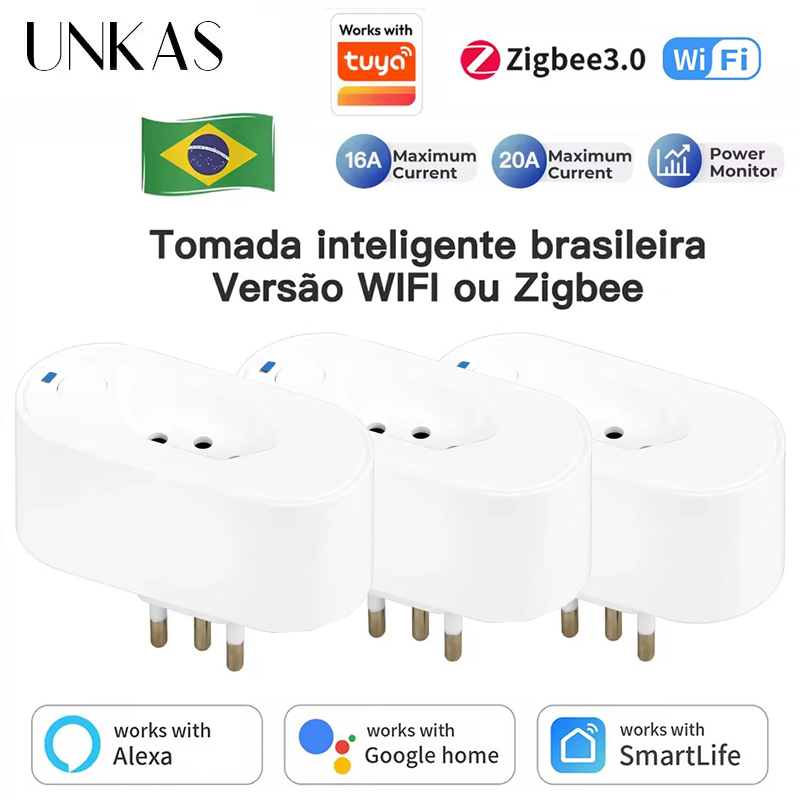 Smart Home Energy Monitor - UNKAS fonctionne avec la prise brésilienne