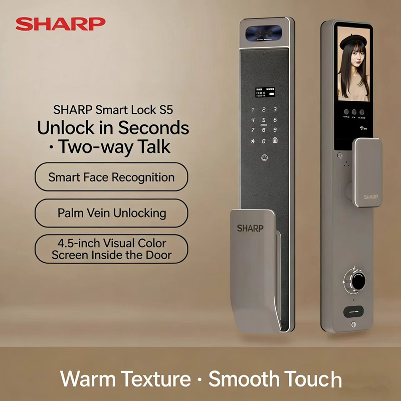 Smart Home Camera - Serrure intelligente entièrement automatique Sharp S5-FV
