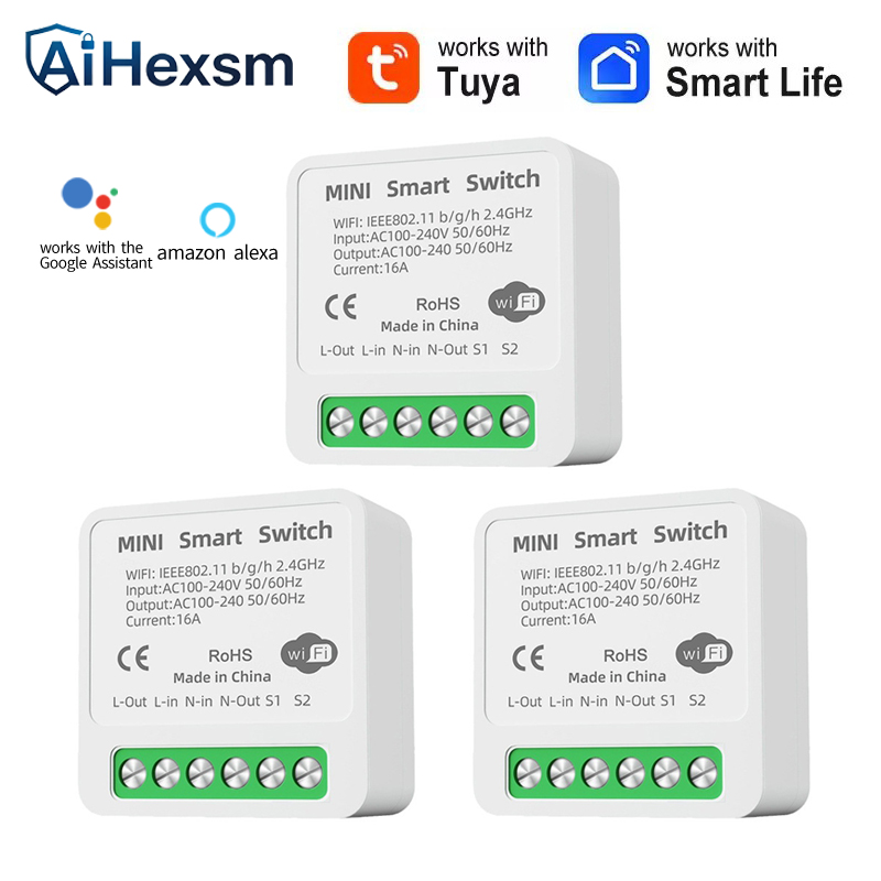 Smart Home Energy Monitor - Commutateur intelligent WiFi Tuya 16A, contrôle