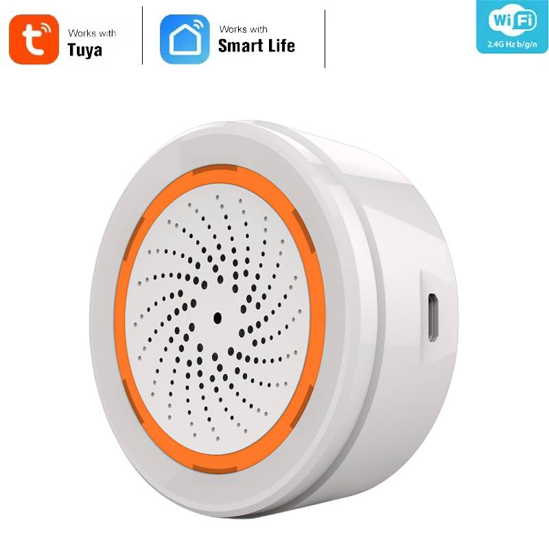 Smart Home Blog - Sirène intelligente alarme Tuya Zigbee capteur