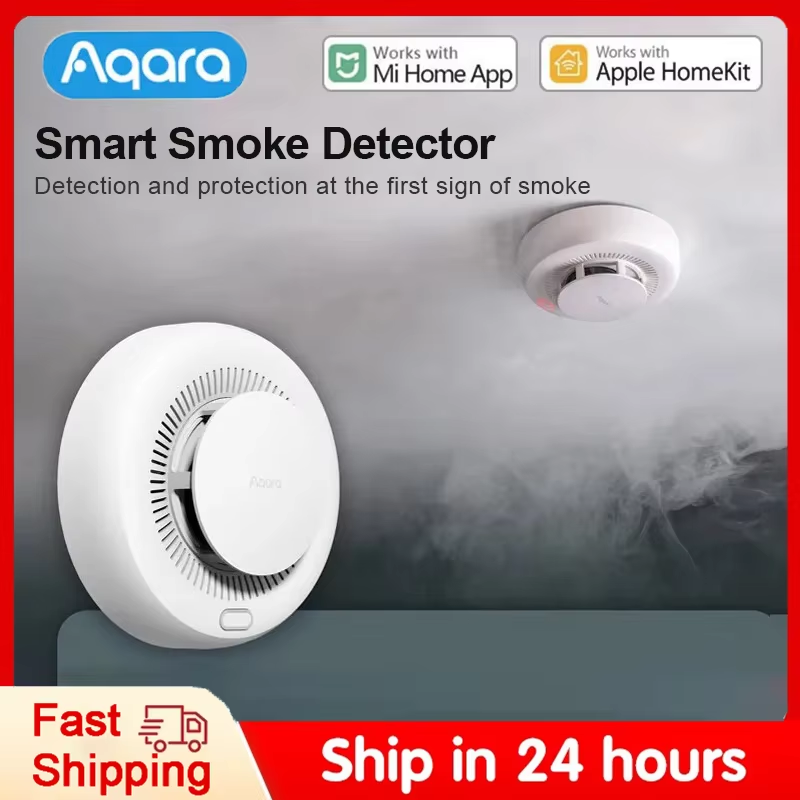Smart Home Hub Matter - Détecteur de fumée Aqara, alarme incendie,
