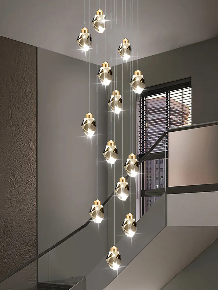 Voice Control Light Bulb - Plafonnier Suspendu en Clip au Design