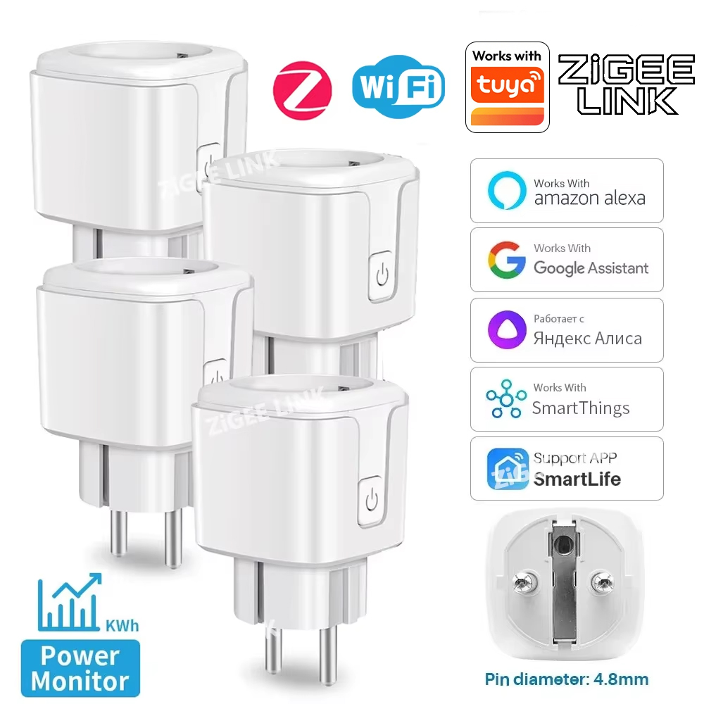 Smart Home Energy Monitor - Prise intelligente ZigBee EU 16A/20A, moniteur