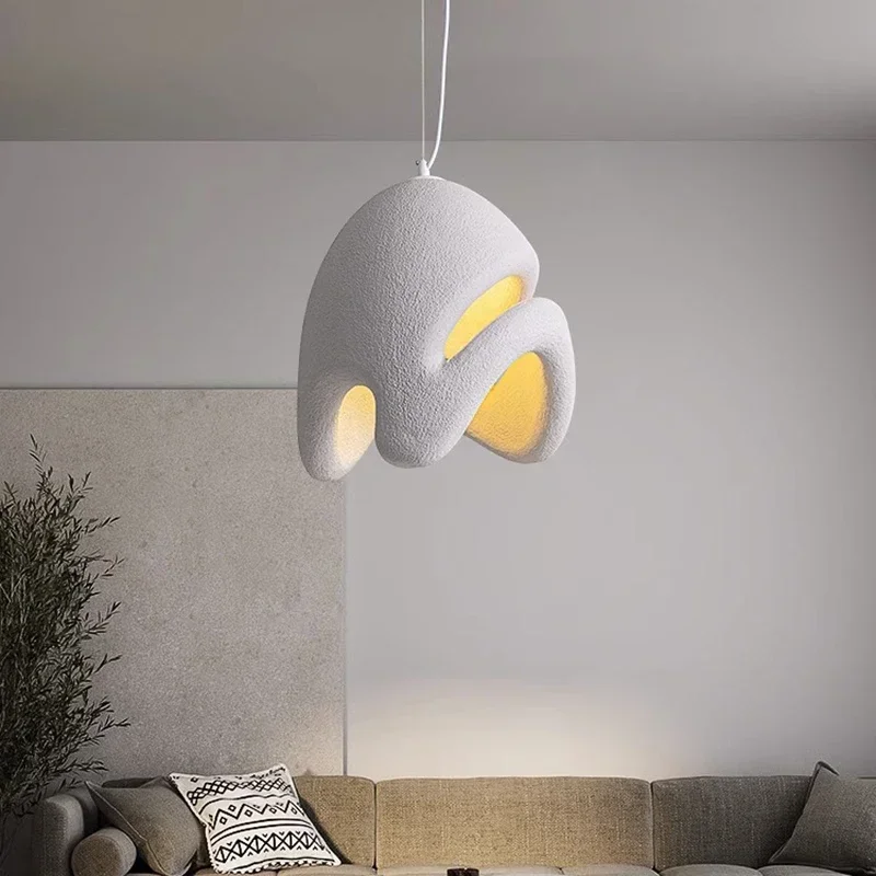 Voice Control Light Bulb - Luminaire Suspendu Rétro Moderne Style Wabi-Sabi