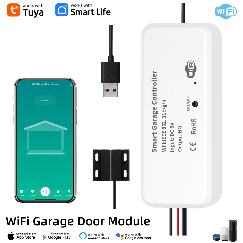 Smart Garage Door Opener - Ouvre-porte de Garage intelligent DC5V, télécommande