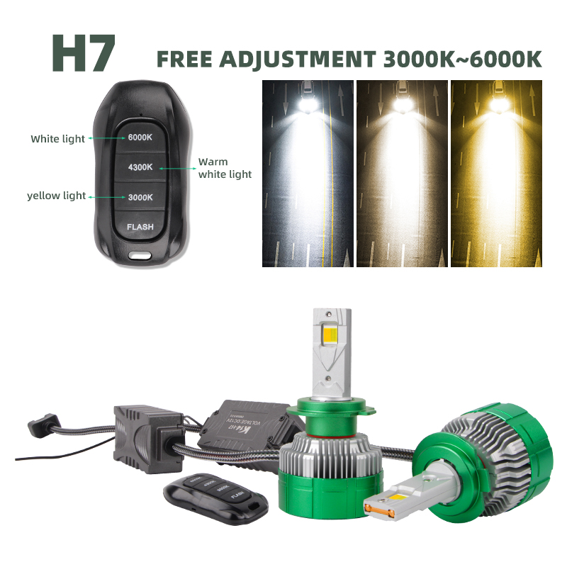 Meilleure vente H8 H7 Led phar - Voice Control Light Bulb avis et prix
