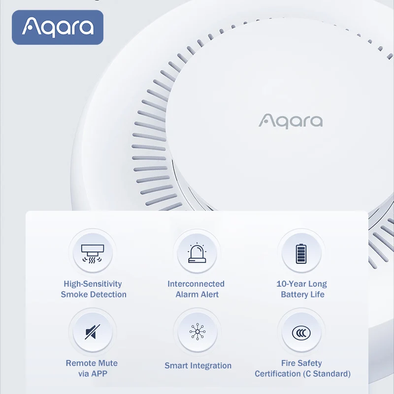 Détecteur de fumée Aqara Matte - Smart Home Hub Matter avis et prix