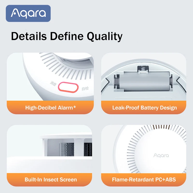 Détecteur de fumée Aqara Matte - Smart Home Hub Matter avis et prix
