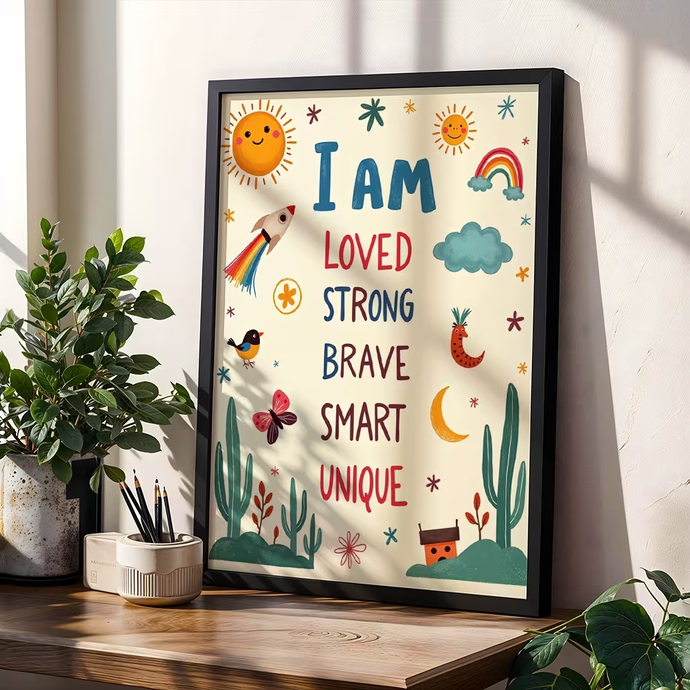 Art mural coloré « I Am Loved  - Smart Home Poster avis et prix