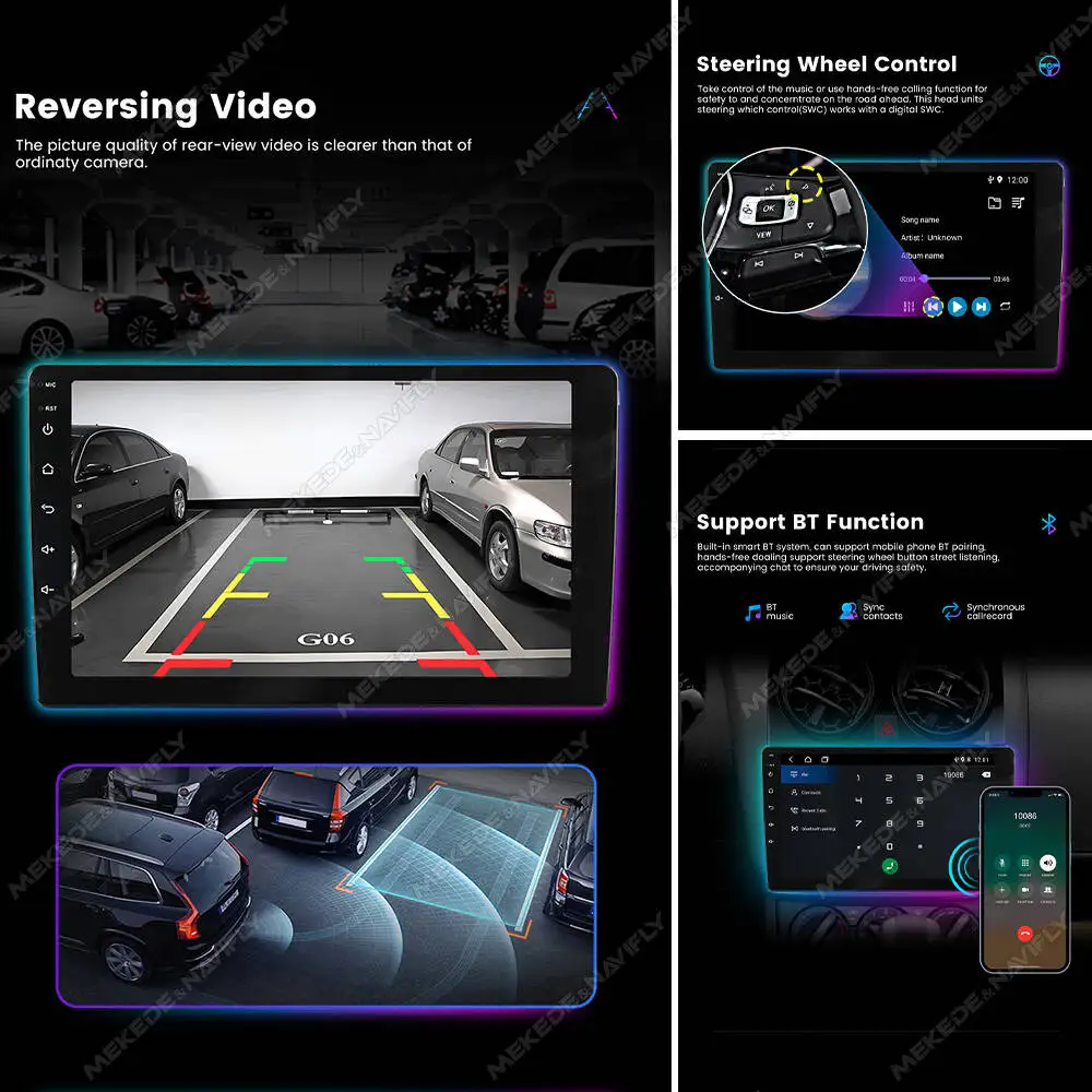 MEKEDE & NAVIFLY 2 Din Autorad - Smart Home Orvibo avis et prix