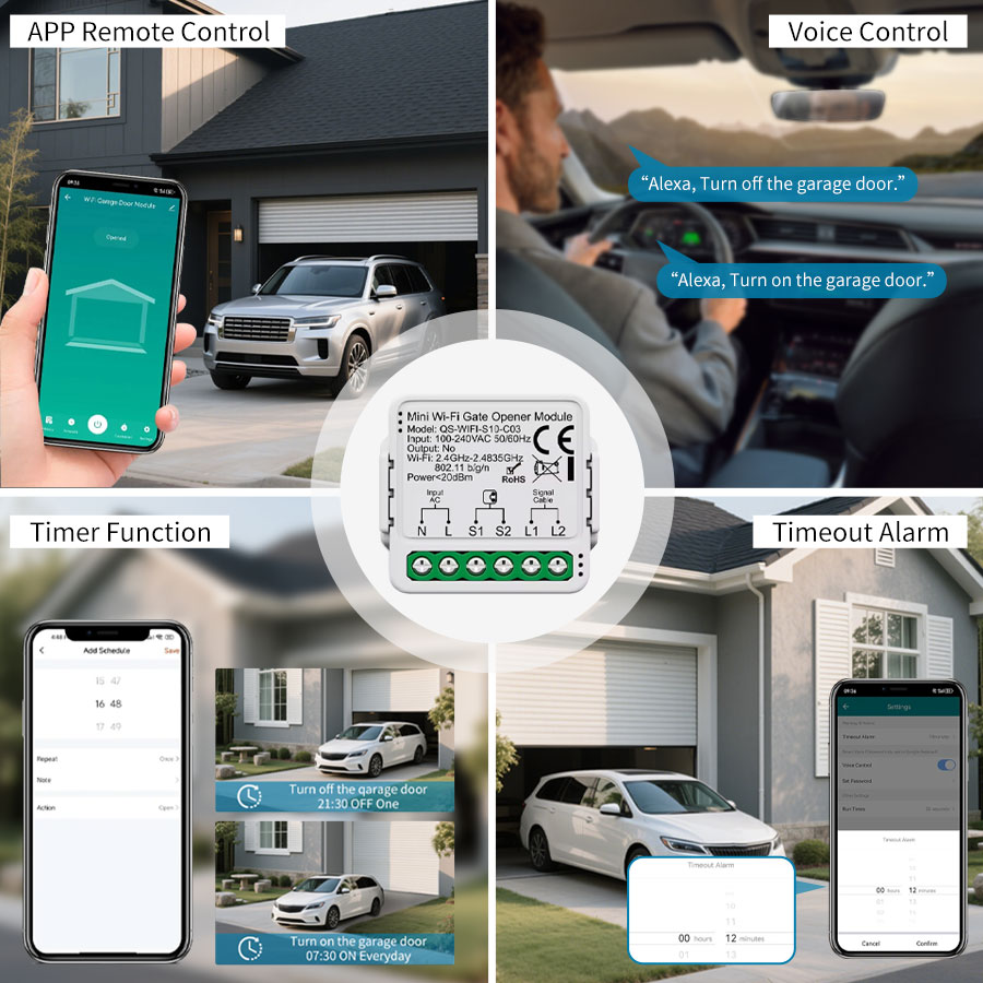 Module de commande d'ouvre-por - Smart Garage Door Opener avis et prix
