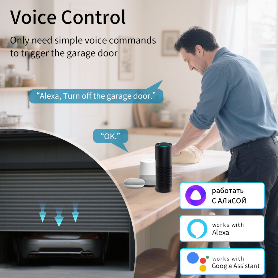 Module de commande d'ouvre-por - Smart Garage Door Opener avis et prix