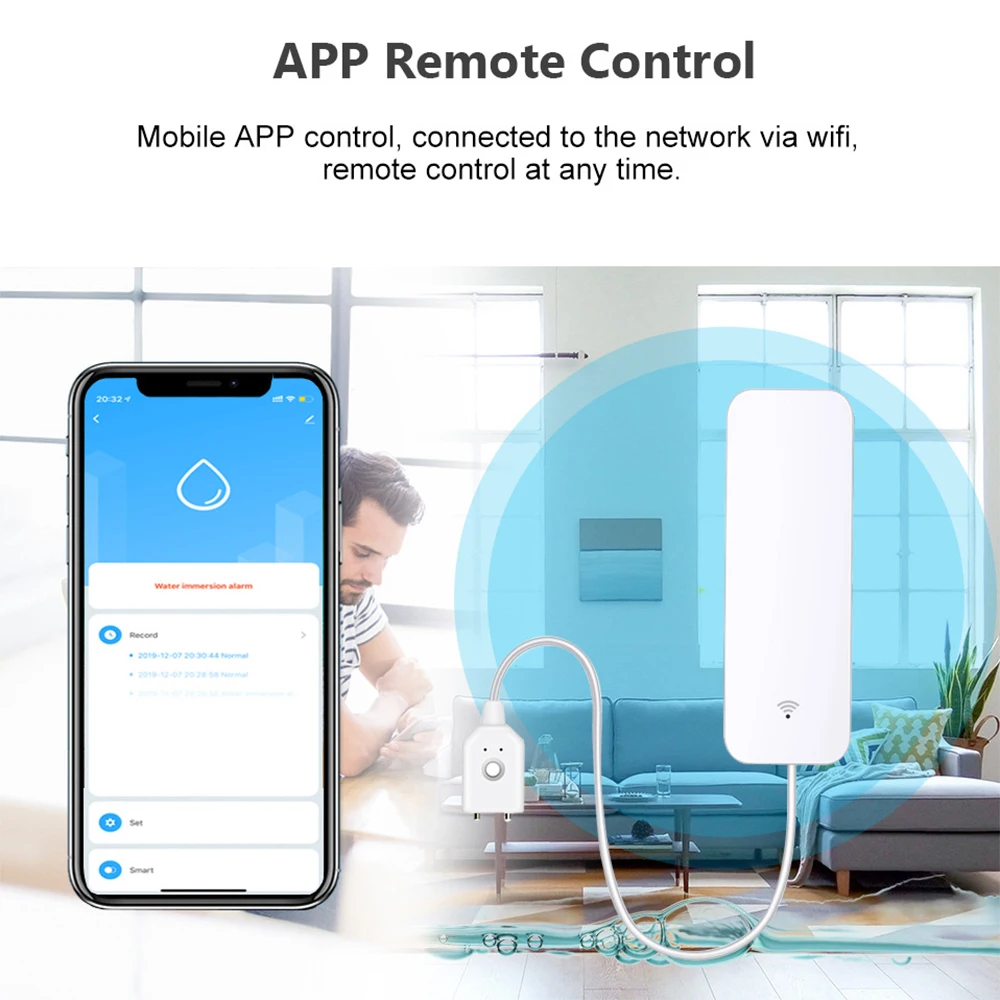 Tuya WiFi Zigbee capteur d'eau - Smart Home Tools avis et prix
