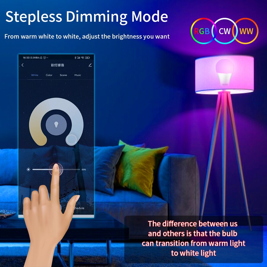 Ampoule LED intelligente WiFi  - Voice Control Light Bulb avis et prix