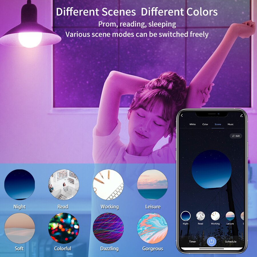 Ampoule LED intelligente WiFi  - Voice Control Light Bulb avis et prix