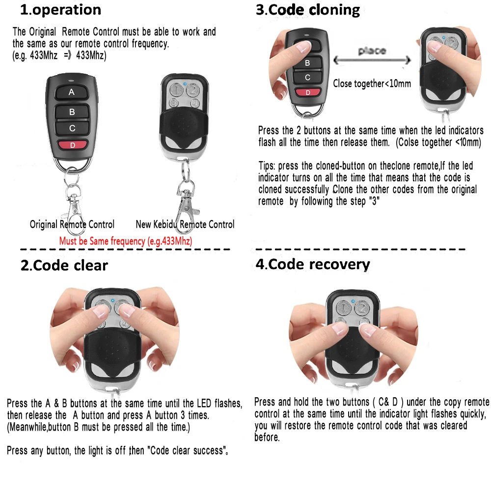 Clé de duplication universelle - Smart Garage Door Opener avis et prix